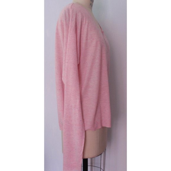 H&M PINK FLECKED OPEN BACK SWEATER KNIT TOP 12 - Picture 5 of 8